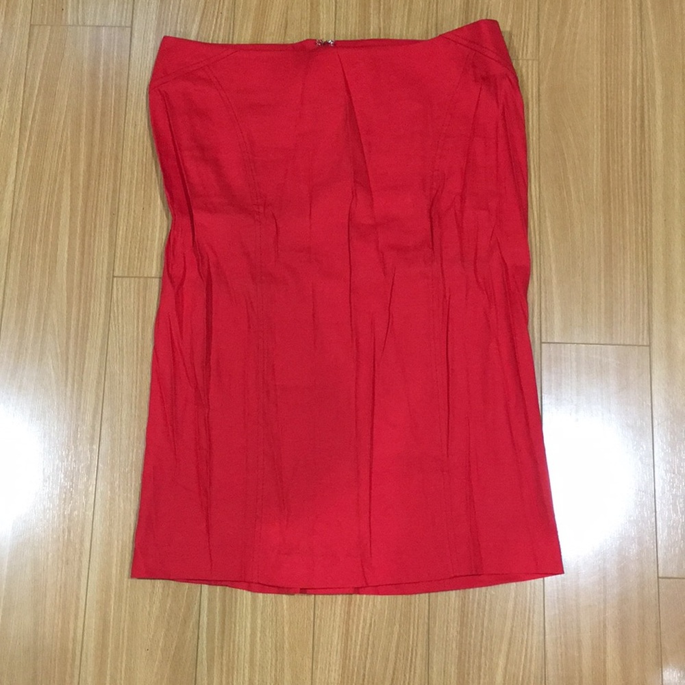 Red Bebe Pencil Skirt